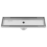 MILANO | Long Floor Drain Tilecover  300X70X90Mm  Brush Finished | 140400500742