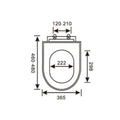 MILANO | Delux Wc Slow Down Seat Cover Msc-049 -L37Xw45 | 140400500791