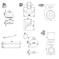 MILANO | Sally Bathroom Accs 6Pcs Set | 140400500813
