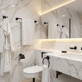 MILANO | Classic Bathroom Accs 1600-6 Pcs Gift Set Matt Black | 140400501039