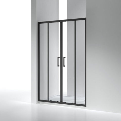 MILANO | Wall To Wall Bathroom Partition 1700X2000 Matt Black (Na-4F) - Made In China | 140400501097