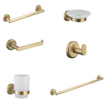 MILANO | Calli 6-Pc Bathroom Accessories Complete Set Gold | 140400501174