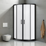 MILANO | Shower Cubicle  900*900*1950 Matte Black Bb-4S Quadrant Made In China | 140400501192