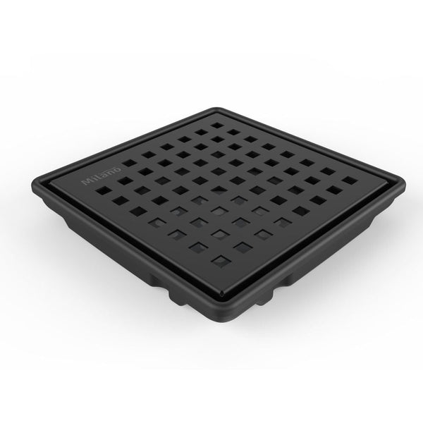MILANO | Shower Drain Black Finish 15x15 cm | 140400501218
