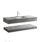 MILANO | Plus Faye Marble Sng Under Ctr Basin SJ01 1200 750Mm 2Pcs Set Grey | 140400501226