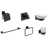 MILANO | Plus Andrea Bathroom Accs 6Pcs Gift Set Matt Blk | 140400501238