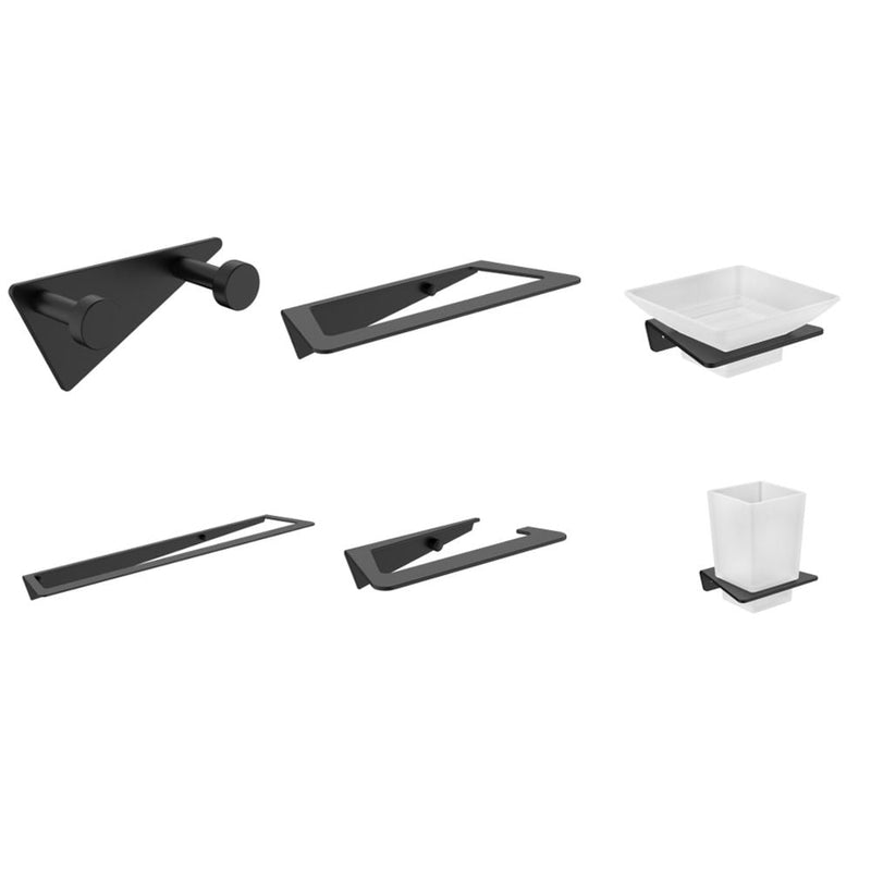 MILANO | Plus Dina Bathroom Accs 6Pcs Gift Set Chrome | 140400501247
