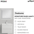 MILANO | Signature River Vanity (3Pcs/Set) | 140400700126