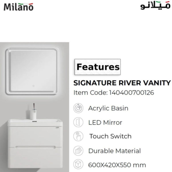 MILANO | Signature River Vanity (3Pcs/Set) | 140400700126