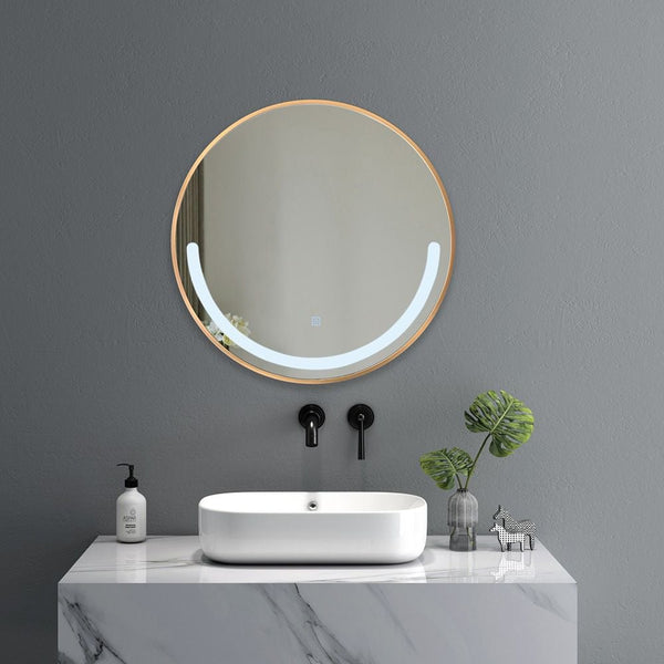 MILANO | Led Mirror With Touch Switch 4Cm Aluminum Frame 600Mm Made In China | Hs16374