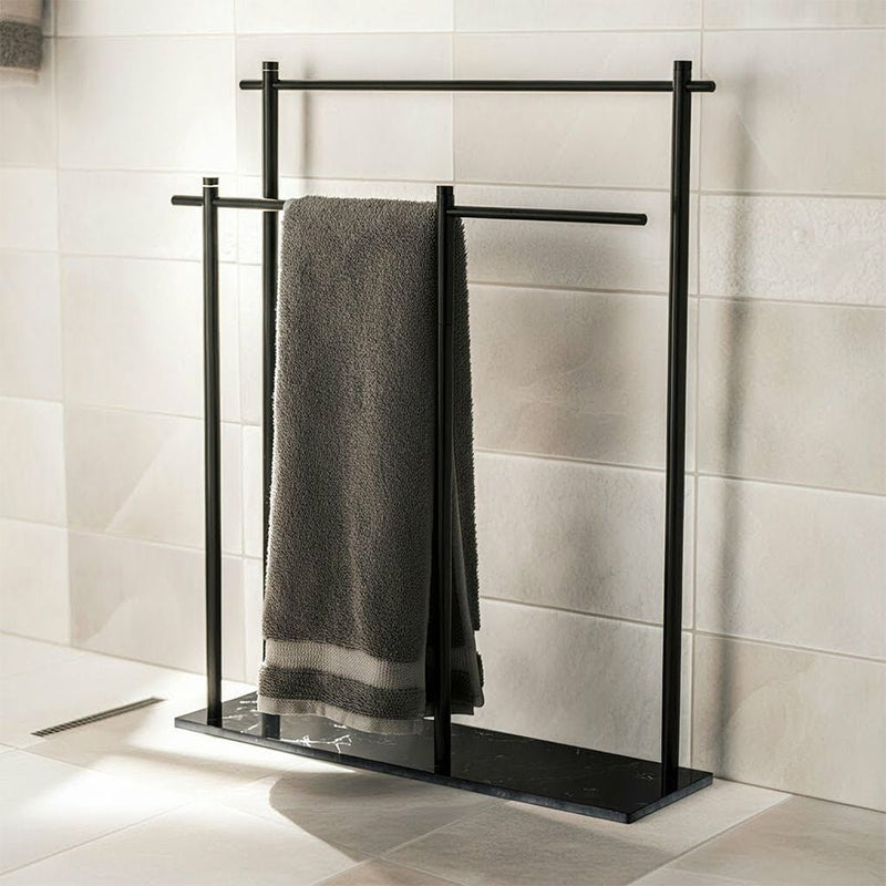 MILANO | Ace Floor Towel Bar Matt Black Made In China  Fh250102 | 14040490045