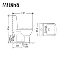 MILANO | Wc Model No:352 White | 140500100128
