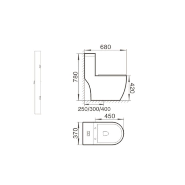 MILANO | Wc 0832 White | 140500100338