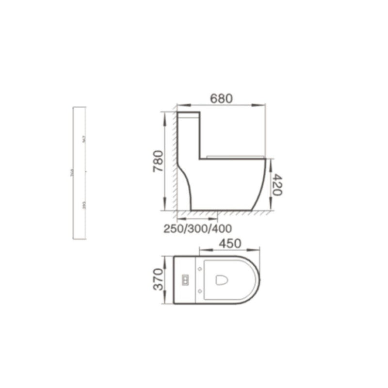 MILANO | Wc 0832 White | 140500100338