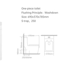 MILANO | Wc Model No.188 S-Trap 250Mm White With Pp Seat Cover | 140500100648
