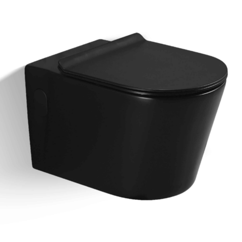 MILANO | Wall Hung Wc Model 2057C Matt Black | 140500100658