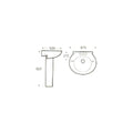 MILANO | American Model Kn-418 Wash Basin With Ped White | 140500200002