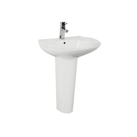 MILANO | American Model Kn-418 Wash Basin With Ped White | 140500200002