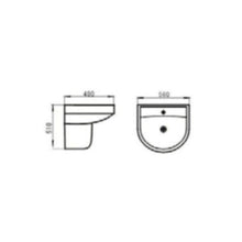 MILANO | Wall Hung Wash Basin On-0013 White | 140500200364