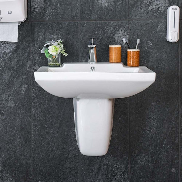 MILANO | Wall Hung Wash Basin Model B32469 White | 140500200705
