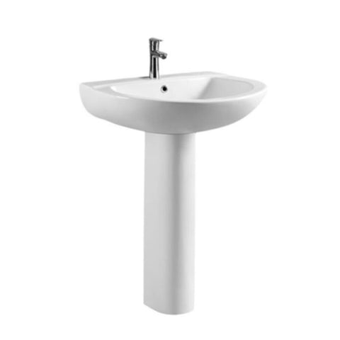MILANO | Charming Ceramic Wash Basin/Pedestal 610X490X830Mm | 140500200895