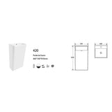 MILANO | Ceramic Tall Basin 420 | 140500201030