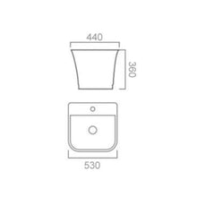 MILANO | Wall Hung Wash Basin 505X465X395Mm - 629 | 140500201149