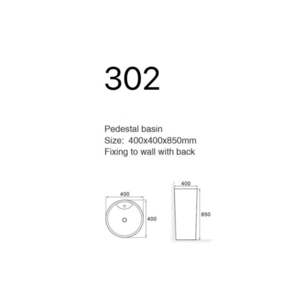 MILANO | Ceramic Free Standing Wash Basin 301 | 140500201251