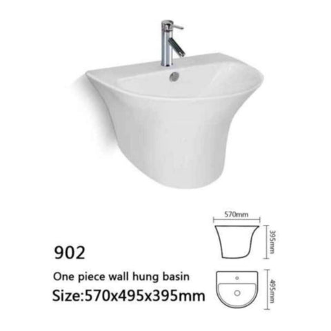 MILANO | Wall Hung Wash Basin 902 | 140500201290