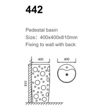 MILANO | Sira Decorative Basin White 400 x 400 x 810 | 140500201291