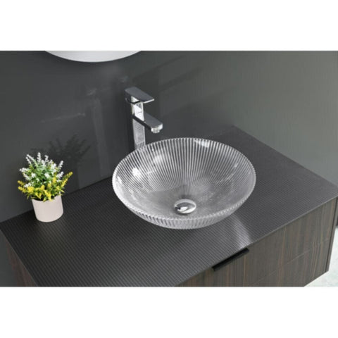 MILANO | Diamond Crystal Above Counter Basin Xh9001 Size 400*400*120Mm | 140500201365