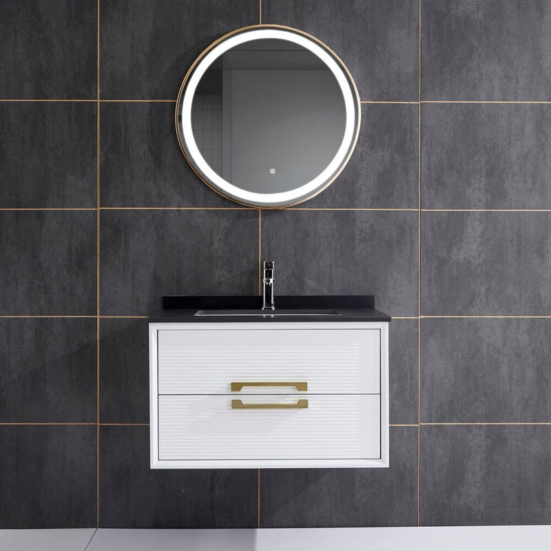 MILANO | Vanity with Mirror Cabinet - 80x55x48 cm (2ctns/Set) | 140500201385