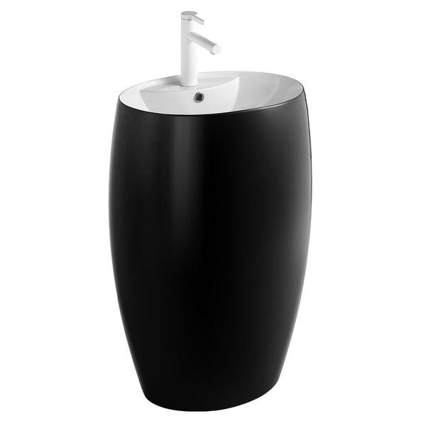 MILANO | Ceramic Basin 447 Gloss Black White | 140500201422