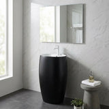 MILANO | Ceramic Basin 447 Gloss Black White | 140500201422