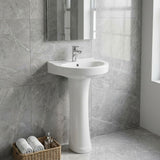 MILANO | Wash Basin With Pedestal P324-410X370X810Mm | 140500201433
