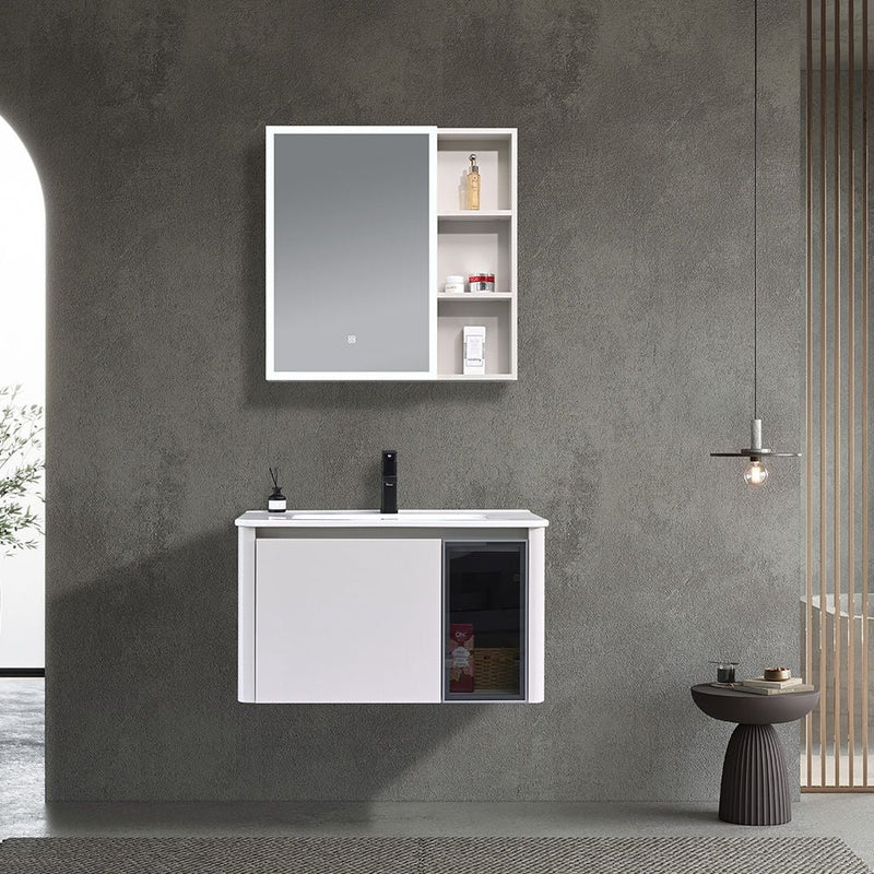 MILANO | Plus Nove Vanity - 800 x 460mm (2Pcs/Set) White | 140500201451