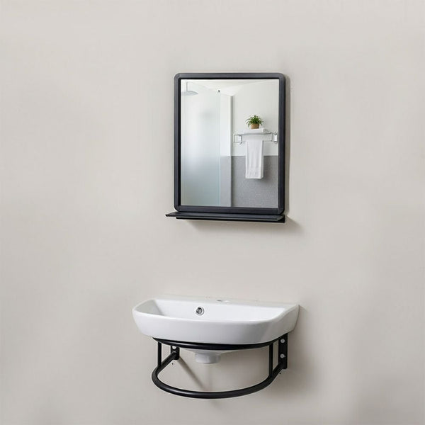 MILANO | Plus Wall Hung Basin with Mirror & Holder | 140501601410