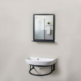 MILANO | Plus Wall Hung Basin with Mirror & Holder | 140501601410