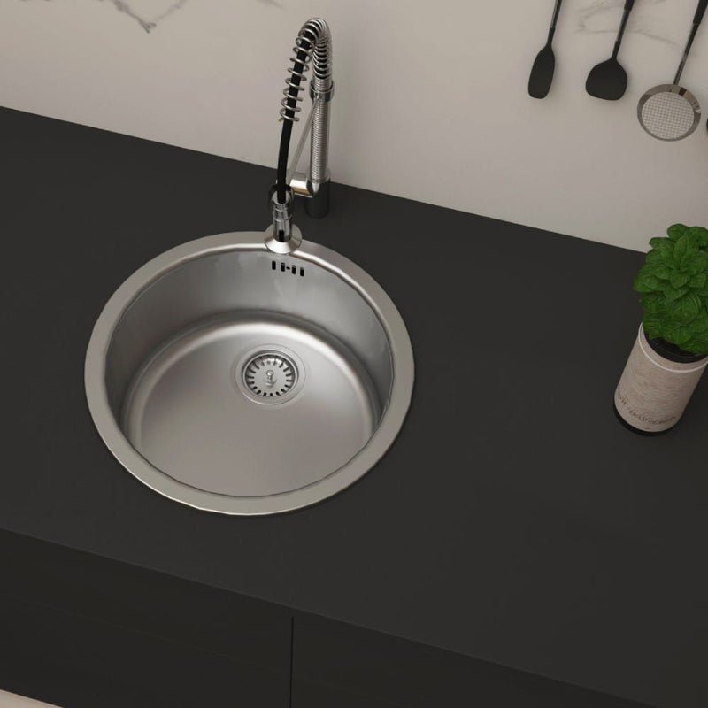 MILANO | Kitchen Sink Gf-830A 422X422X180Mm Sb Round | 140700100045