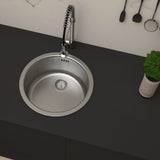 MILANO | Kitchen Sink Gf-830A 422X422X180Mm Sb Round | 140700100045