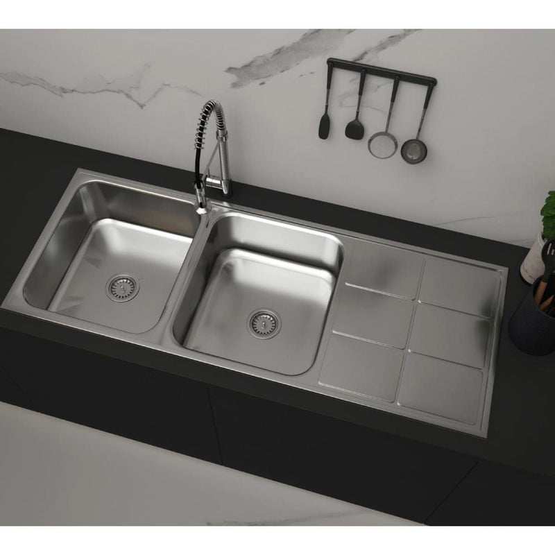 MILANO | SS Kitchen Sink Bl-894 High Grade Inset 116X50 Db Sd | 140700100061