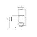 MILANO | Square Angle Valve | 140800300063