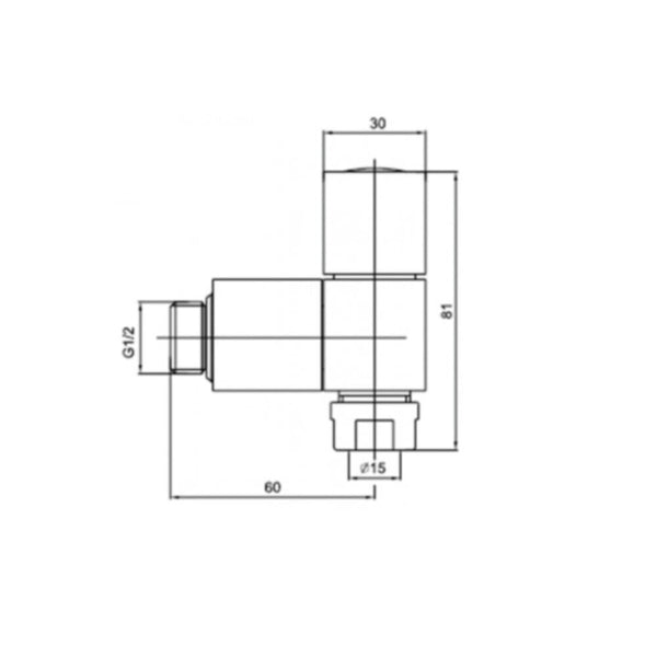 MILANO | Square Angle Valve | 140800300063