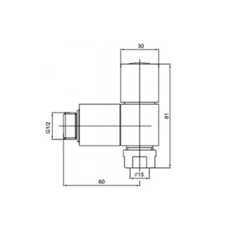 MILANO | Square Angle Valve | 140800300063