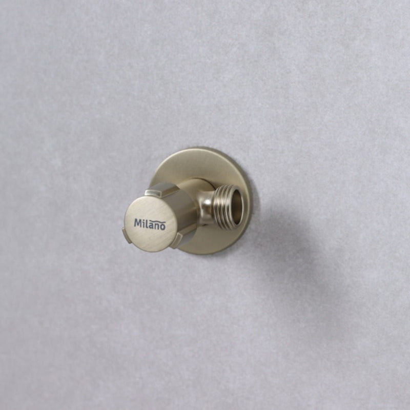 MILANO | Omega Angle Valve Matt Gold | 140800300799