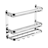 MILANO | Miel Plus 2 Layer Shelf Chrome | 141100100056