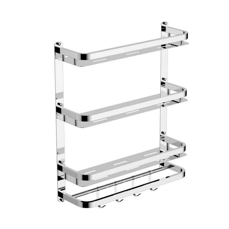 MILANO | Miel Plus 3 Layer Shelf Chrome | 141100100057