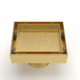 MILANO | Concealed Floor Drain Msd 15Tc Gold 15X15 Ss304 Made In China | 141400100539