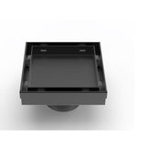 MILANO |  Concealed Floor Drain Msd 15Tc Matt Black 15X15 Ss304 Made In China | 141400100540