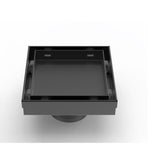 MILANO | Concealed Floor Drain Matt Black 15x15 cm | 141400100540